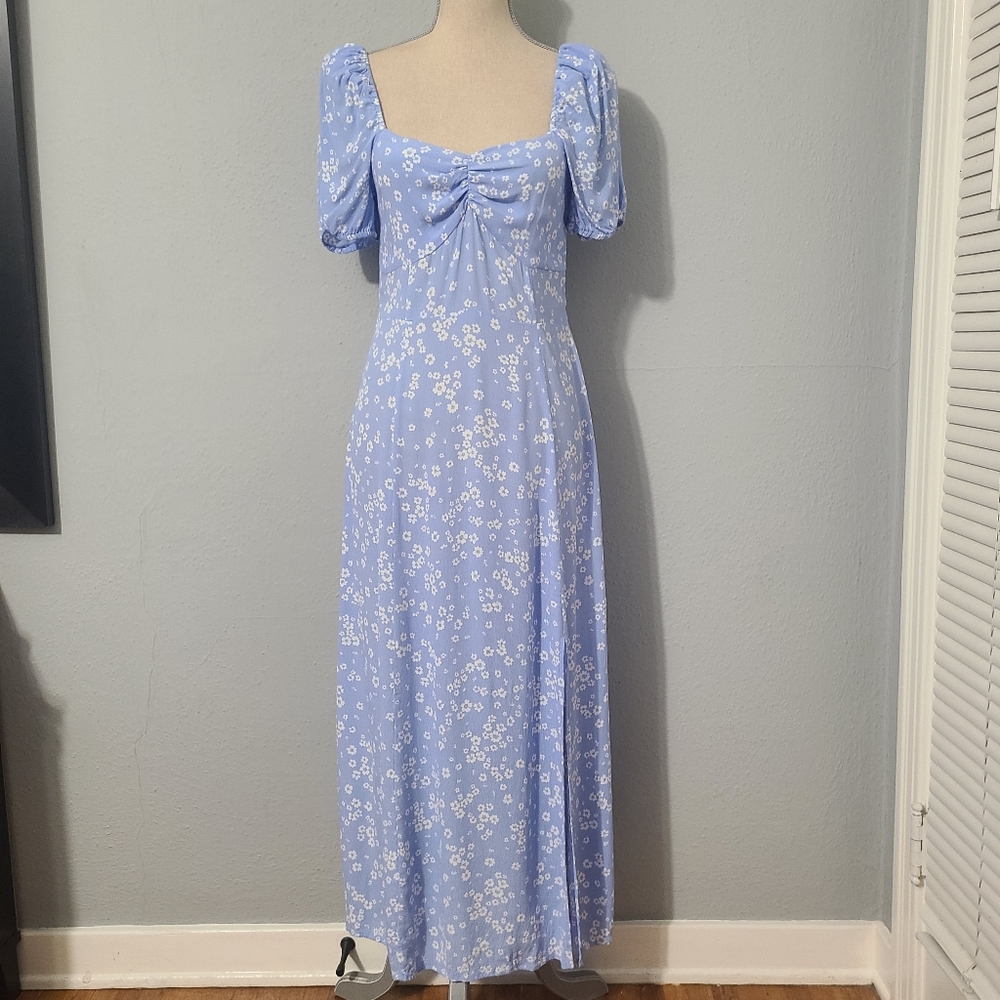 & Other Stories Blue Floral Maxi‎ Dress Size 6